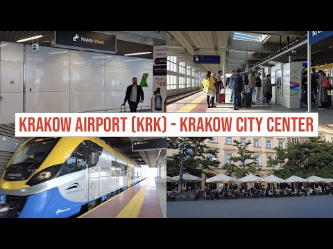 Krakow Airport (KRK) to Krakow City Center on the Aiport Train - FAST & CHEAP