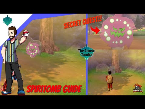 How to get Spiritomb in Pokemon Sword and Shield!! Pokemon Crown Tundra Puzzles