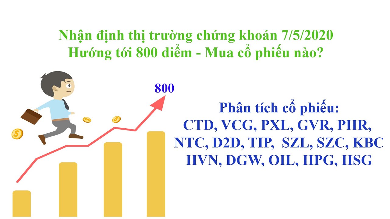 Nhận định thị trường chứng khoán 7/5/2020 Vnindex hướng về 800 điểm - phân tích và mua cổ phiếu?: