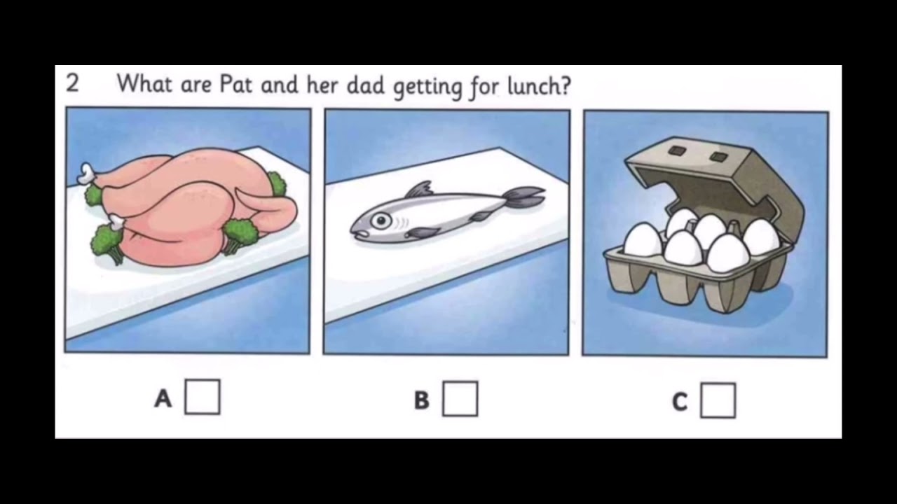 Listening test starter topic food (full)