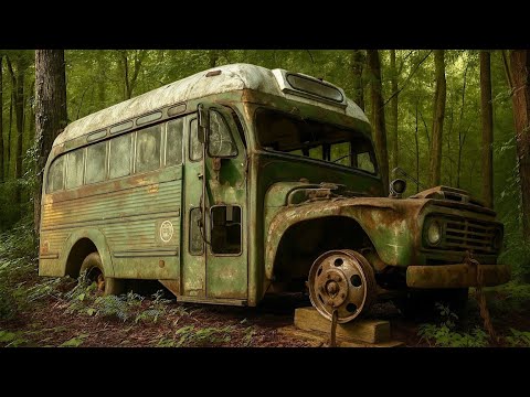 Thumbnail for Abandoned School Bus Full of Snakes | 1962 Ford Overtaken By Nature | RESTORED by Bus
