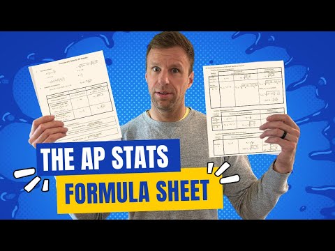 The AP Statistics Exam Formula Sheet - What's On It and Examples
