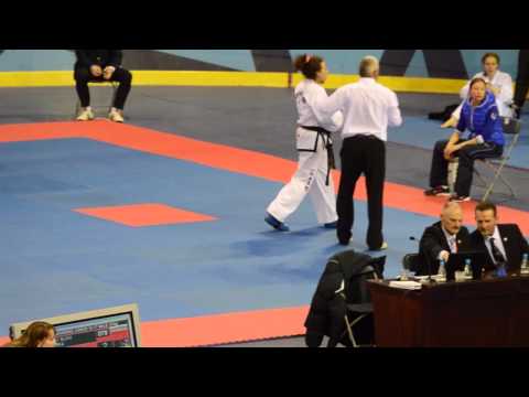 -63kg Adult Female Sparring. Charlotte Nickson (Wales) v Olga Borisenko (Estonia)