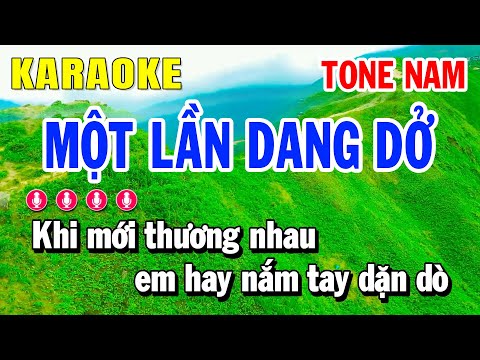 Karaoke Một Lần Dang Dở Tone Nam Nhạc Sống - Beat Mới | Huỳnh Lê