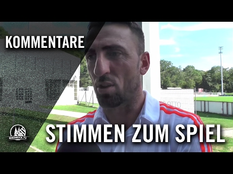 Özkan Turp (Trainer FC Viktoria Köln II), Hasan Ramadani (Trainer SV Rot-Schwarz Neubrück) - Stimmen