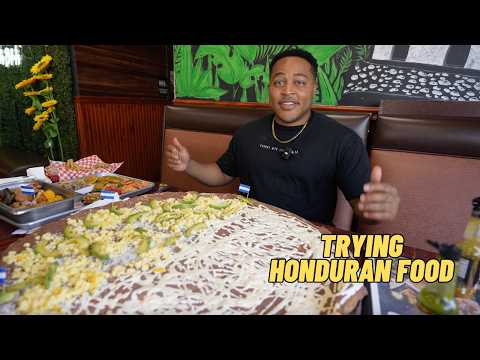 Trying Honduran Food for the FIRST TIME!! (Baleadas, Pollo Chuco & More!)