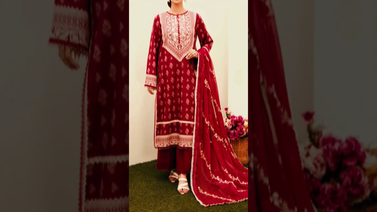 3pc printed lawn unstitched suit new collections #sokamal #youtube