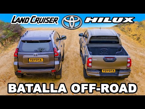 Toyota Hilux vs Land Cruiser: ARRANCONES CUESTA ARRIBA ¡¿y cuál es el mejor en OFF-ROAD?!