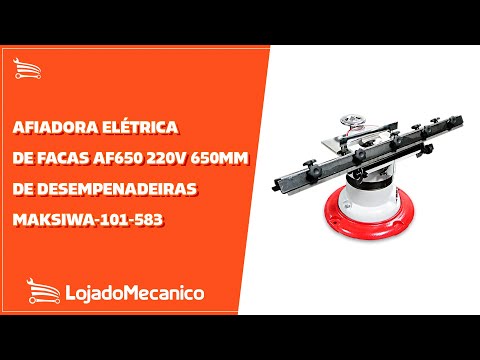 Afiadora Elétrica de Facas AF650 220V 650mm de Desempenadeiras - Monofásica MAKSIWA-101-583 - Video