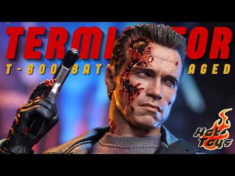 Hot Toys 1/6 T-800 Battle Damaged Terminator 2: Judgement Day Unboxing & Review ITA