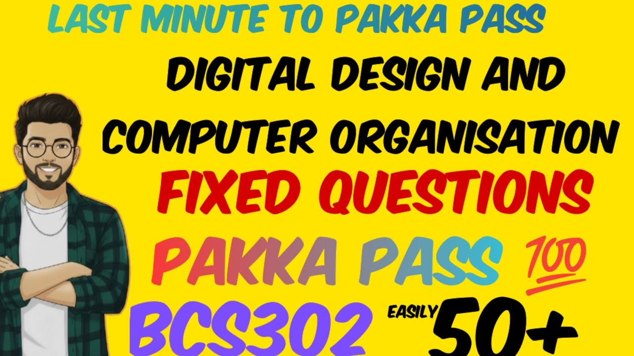 BCS302 | DDCO Fixed Questions 2.0 🔥 | Digital Design & Computer Organization | #easysixtyfour