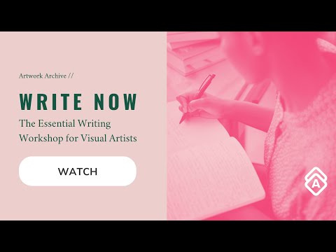 Write Now: The Essential Writing Workshop for Artists