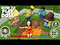 SQUID GAME SCARY DOLL GOT TRAPPED OF MY FAMILY MINIONS iN MINECRAFT ! - Gameplay green light traps