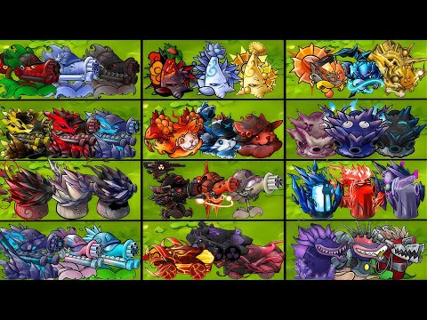 PVZ 1 Fusion 3.1 Challenge!! 12 Team Plants Fusion Vs  Ultimate Zombies - Who team will?