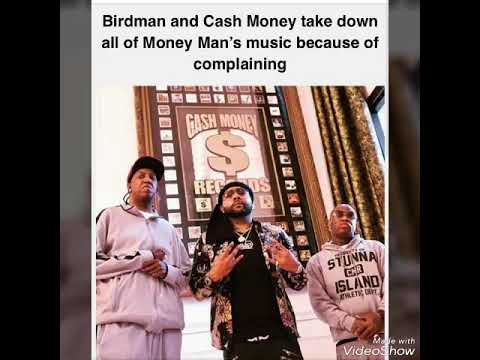 money man music has been taken down because of Cash Money Records