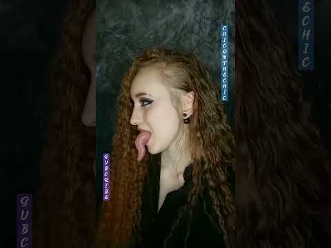 long tongue wide face show #ytshort #ytshorts #tongue