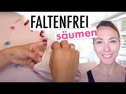 Hemming the neckline - with Anna from simply sewing