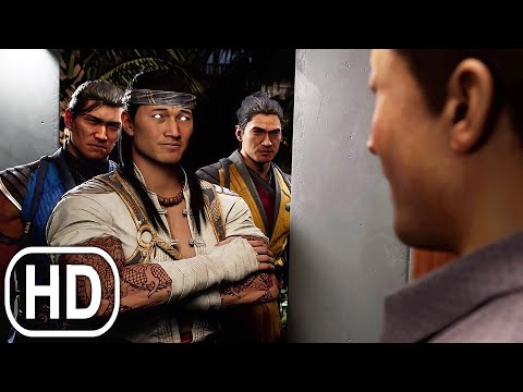 Johnny Cage Meets Liu Kang, Scorpion & Sub-Zero Scene - Mortal Kombat 1