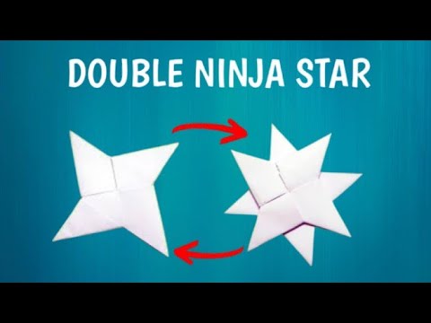 Paper Ninja Star Origami | How to Fold Double Shurikens