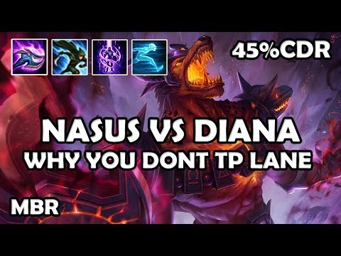Infernal Nasus Vs Diana | CDR Runes + StormRaiders Charge 45% CDR | Season 7