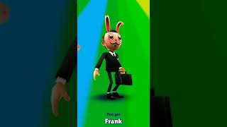 Get Frank character free in SUBWAY SURFERS  #Shorts #Games