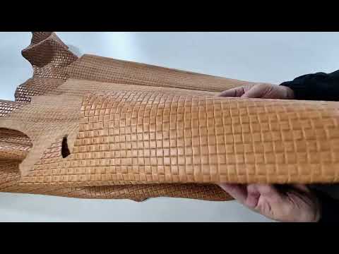 BROWN BRAIDED COWLEATHER  449