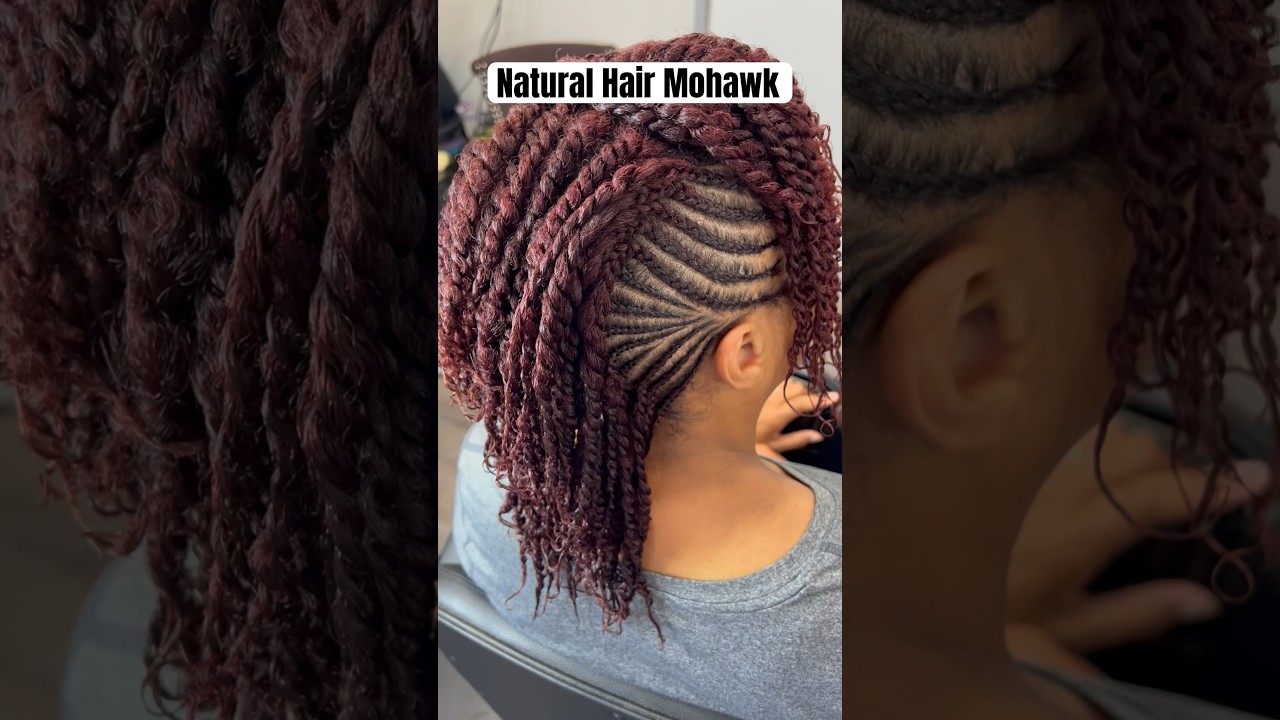 One of my favorite hair styles for natural hair. The infamous Mohawk. #hair #healthy #hairstyle