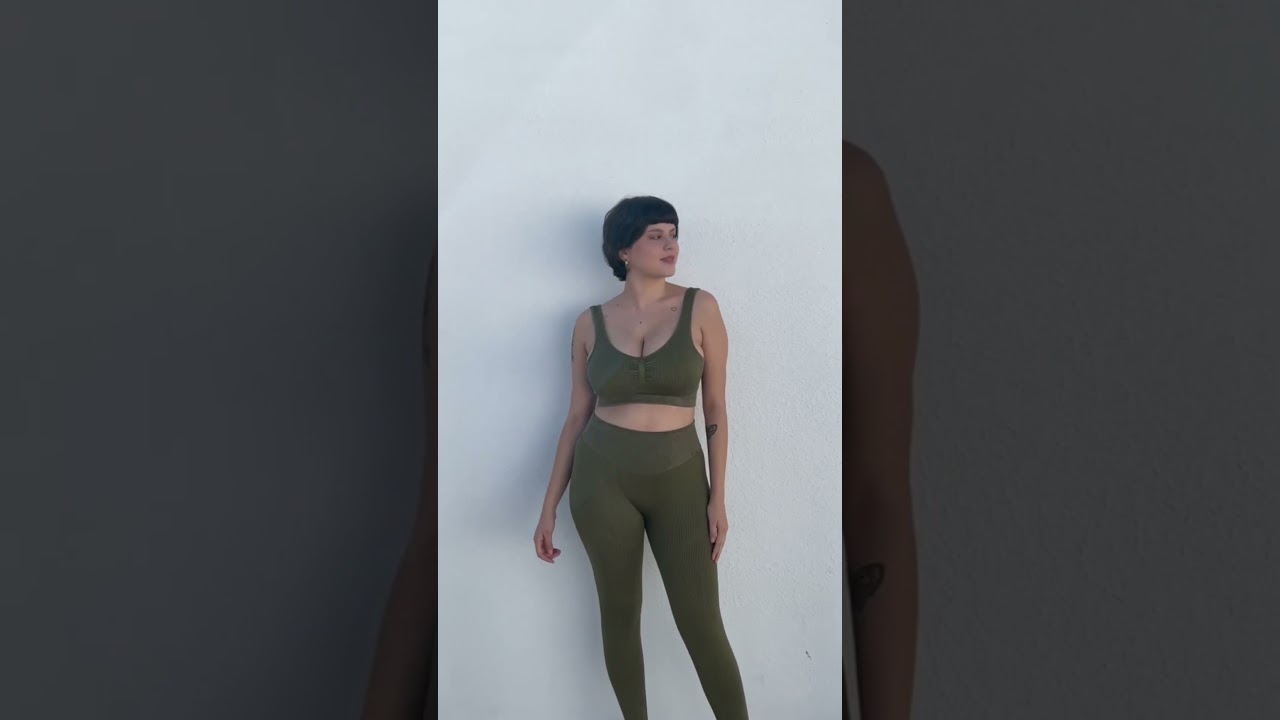 Seamless ZEN washed green Leggings - Buy in Ora Active