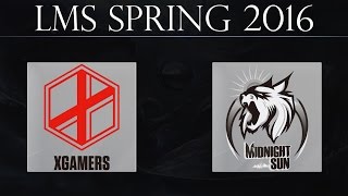 [Highlights] XG vs MSE G1 | eXtreme Gamers vs Midnight Sun Esports G1 (15.01.2016) | LMS Spring 2016