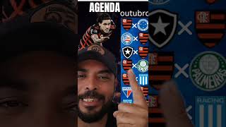 AGENDA DE OUTUBRO DO FLAMENGO #futebol #mengão #flamengo