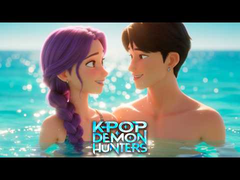KPop Demon Hunters A Fun Day At The Beach Song | Animated Music Video | Croco Beat