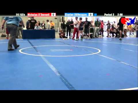 Nicholas O`Donnell vs. Clayton Stillwagon at 2013 Junior Nationals - FILA - FS