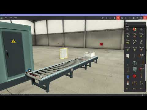Introduction to PLC training software Factory IO, a 3D factory simulation software