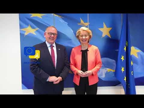 Video Thumbnail: Von der Leyen Meets EESC President as Europe Faces Major Challenges 🇪🇺