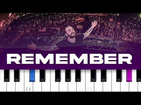 Steve Angello ft The Presets - Remember (piano tutorial)