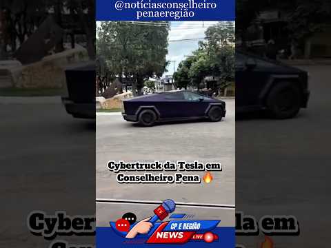 Cybertruck da Tesla é visto em Conselheiro Pena - MG