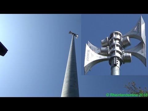 Mastsirene undershot - SES 600 mit starken Vibrationen - Sirenenprobe Neunkirchen-Seelscheid