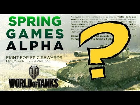 WHAT IS "SPRING GAMES ALPHA?" || Free Premium Tank || World of Tanks: Mercenaries