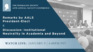Click to play: Panel: Institutional Neutrality in Academia and Beyond