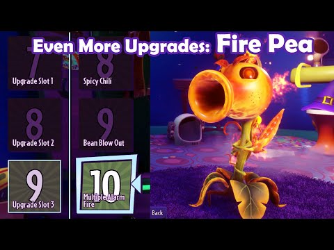 EVEN MORE Upgrades: Fire Pea - Loads of Variants PvZ Gw2 Mod