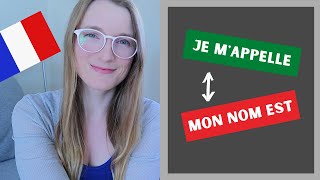 How to say MY NAME IS in French | Je m