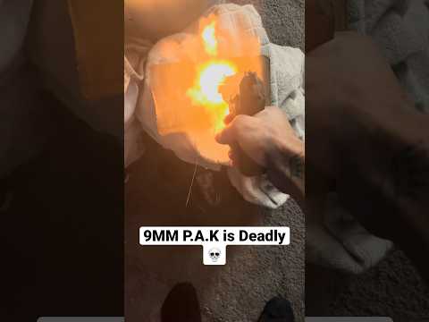 Blank Bullets Are Deadly 💀 #guns #gun #handgun #pistol #firearms #shorts #fyp #viral #wtf