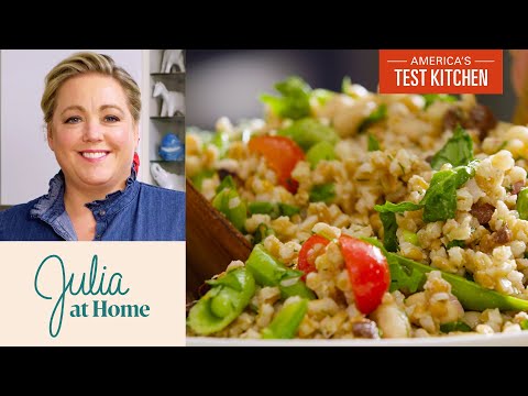 How to Make Quick Cherry Tomato Farro Salad | Julia At Home