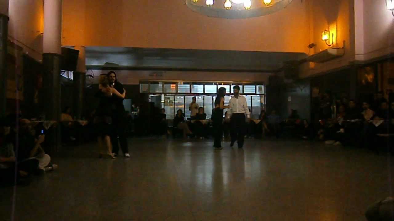 Paola Motillo, Geronimo Dorkas, Pedro Farias y Eva Lehrmann en la Noche de desafíos! 30/7/12