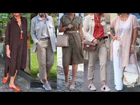 LOOKS y COMBINACIONES de ROPA para SEÑORAS MODERNAS ELEGANTES y FINAS ROPA de MODA SEÑORAS DE 50 80