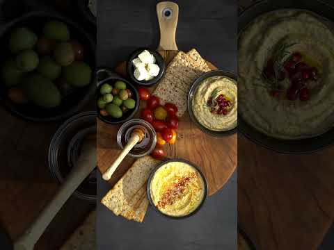 Baba ganoush grazing board #middleeasternfood #platter #diprecipe