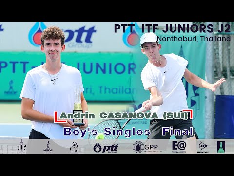 PTT  ITF JUNIORS J2 Boy's Singles Final -  Andrin CASANOVA (SUI)  VS ARYAN SHAH (IND)