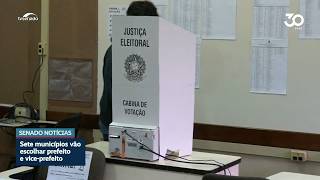 Sete municípios vão escolher prefeito e vice-prefeito no domingo