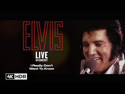 I Really Don't Want to Know - Elvis Presley