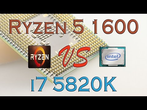 RYZEN 5 1600 vs i7 5820K - BENCHMARKS / GAMING TESTS REVIEW AND COMPARISON / Ryzen vs Haswell E
